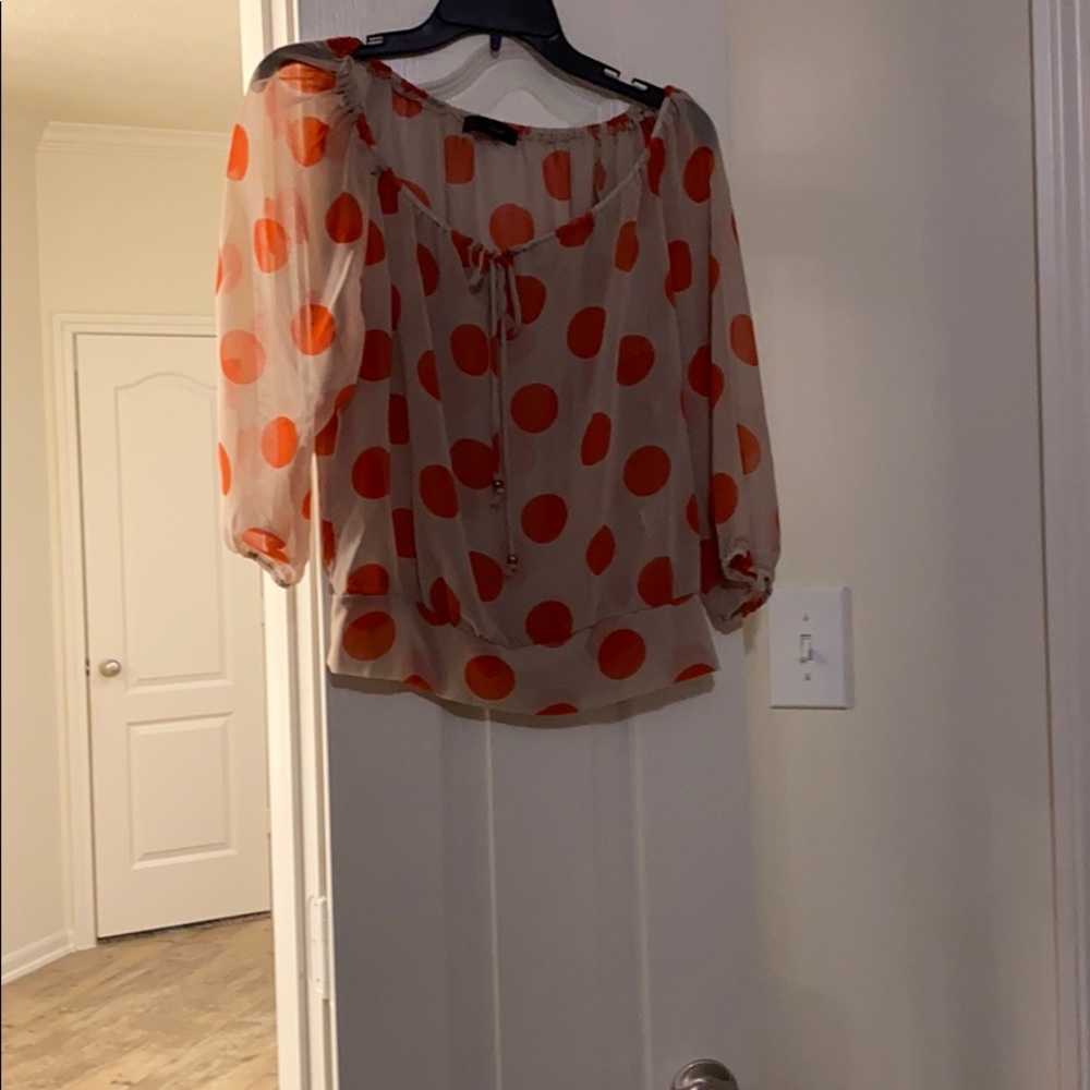 Heart soul polka dots blouse